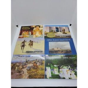 Lot Of 6 Books Of Postcards Various Artists Norman Rockwell